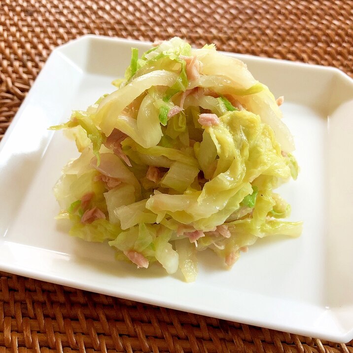 レンジで簡単！白菜とツナの和え物